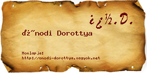 Ónodi Dorottya névjegykártya