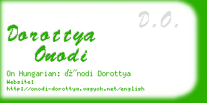 dorottya onodi business card